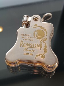 1円 1スタ RONSON ロンソン バンジョー オイルライター シルバー アンティーク ビンテージ 喫煙具 喫煙グッズ