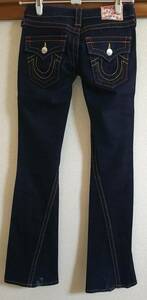 TRUE RELIGION トゥルーレリジョン JOEY インディゴブーツカット size23