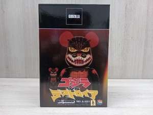 メディコム・トイ ゴジラVSデストロイア版 ゴジラ (メルトダウン:クリアオレンジVer.) 100%&400% BE@RBRICK 未開封