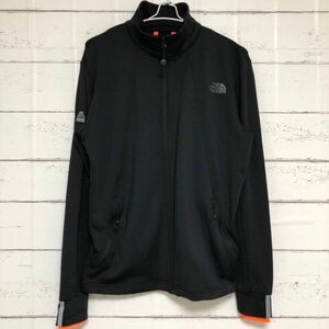 ノースフェイス　THE NORTH FACE　フルジップジャケット　M　ブラック　黒　オレンジ　ストレッチ　スウェット　アウター　メンズ