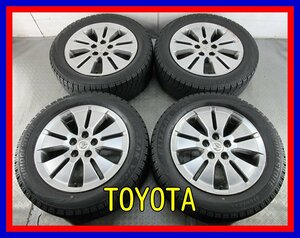 ■中古タイヤホイール■　TOYOTA アルファード 純正 17インチ 7J +45 5H 114.3 BRIDGESTONE VRX 225/55R17 97Q 激安 送料無料 J478