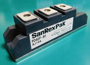 SanRex PD40F-80 サイリスタ・モジュール (800V/40A) [管理:KD670]