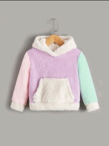 《試着のみ　キッズ服　こども服　赤ちゃん　ベビー服　パステルカラー　1才　2才　90cm　100cm パーカー ベビー ポケット付き》