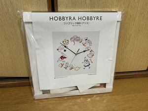 未開封 ホビーラホビーレ ファブリック時計〈アリス〉 約25×25×2.5cm 不思議の国のアリス HOBBYRAHOBBYRE 手芸作成キット 刺しゅう刺繍