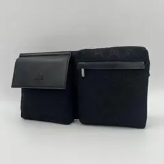 【美品】GUCCI ボディバッグ GG シルバー金具 28566 メンズ