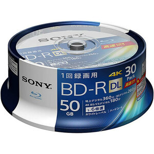 SONY ソニー ビデオ用BD-R(一回録画)50GB6倍速30枚スピンドル 30BNR2VJPP6