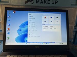FUJITSU ノートパソコン ノートPC 第六世代CPU メモリー4GB 高速SSD128GB 大画面