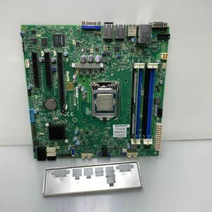 DP-032402 SuperMicro マザーボード X10SLL-F LGA1150 ＋ CPU PentiumG3420 IPMI I/Oパネル付/メモリ4GB/BIOS確認【保証付/引取可/大阪】