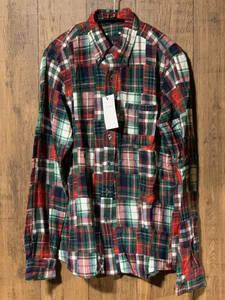 SOPHNET ソフネット PATCH WORK FLANNEL CHECK M
