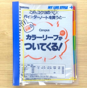 【在庫処分】バインダーノート カラーリーフ付 コクヨ ル-370-13