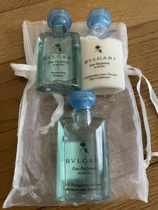 ブルガリ BVLGARI オ・パフメオーテブルートラベルセット　シャンプー、コンディショナー、シャワージェル　 40mlx3本　未使用