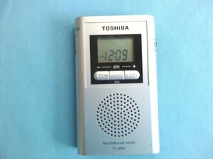 東芝　TOSHIBA　 FM/AMポケットラジオ 　TY-SPR2 ★ジャンク　