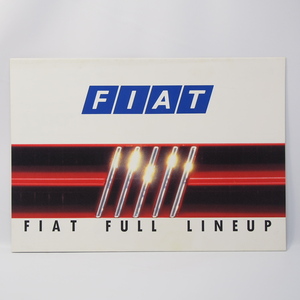 FIAT FULL LINEUP 92年 フィアットラインナップカタログ パンダスーパーi.e/ウーノ/ティーポ/テムプラ/クロマ他