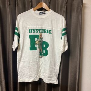 新品未使用　ヒステリックグラマー　フットボールTシャツ Lサイズ