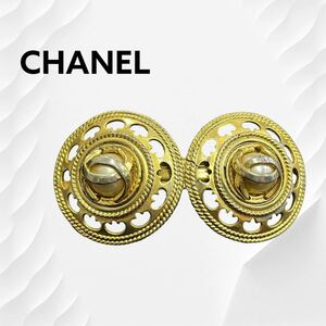 高級 CHANEL シャネル 94A ヴィンテージ フェイクパール ココマーク ゴールドカラー バレッタ ヘアアクセサリー