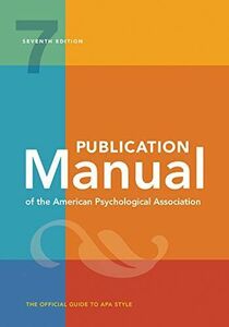 [A12293156]Publication Manual of the American Psychological Association: Th