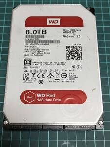【ジャンク品】 WD RED WD80EFZX 3.5インチ 8TB 内蔵 ハードディスク HDD CMR PC NAS SATA