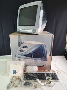 美品 Apple アップル デスクトップ パソコン PC iMac M5521 キーボード マウス 付き 共箱 スケルトン ジャンク　/ インテリア レトロ