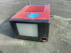 三菱　カラーテレビ 6CB-D12 ポータブル レトロ MITSUBISHI