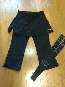 　ゼノア　KAATS　パンツ　 加圧トレーニング　脚ベルト&スカート付カプリパンツ　レディース　サイズS　日本製