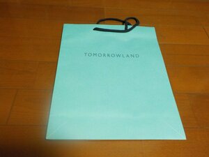 未使用　tomorrowland　ショッパー　紙袋　大　クリックポスト発送可 　切手可　買い物　エコバッグ