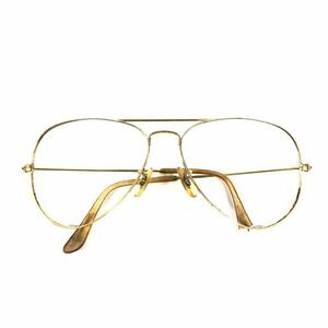 【レイバン】本物 Ray-Ban 伊達眼鏡 B&L アビエーター型 ティアドロップ型 サングラス フレーム めがね メンズ レディース USA製 送料520円