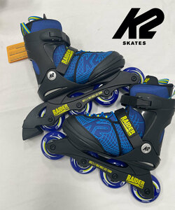 【送料無料】K2 Skate ケーツー スケート ジュニア Raider Pro Pack 22cm-25.5cm インラインスケート ブルー/イエロー k2i220203001200