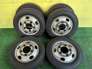 バリ山205/70R16 111/109L LT 2021年スダットレス グッドイヤー 6本セット 刻印TFAB 5穴 PCD203.2 ET115 T16×5.5K ハブ146 穴ハブ32.5