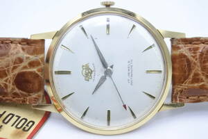 ☆☆☆スイス名門 ENICAR エニカ ULTRASONIC 14KGOLDPLATE 17石 手巻紳士腕時計 美品