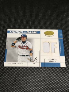 2003 DUNRUSS FABRIC OF THE GAME JERSEY 42/50 CHIPPER JONES チッパー・ジョーンズ 50枚 ジャージ
