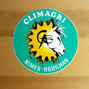 フランス ビンテージ ステッカー シール 馬 climagri #s-148