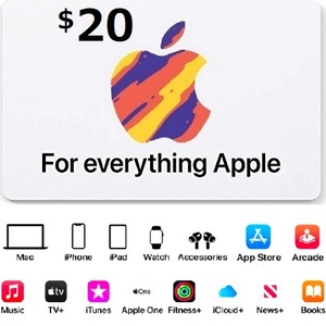 USA版 iTunes $20 card ギフトカード コード 20ドル分 北米 コード渡し