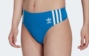 ★新品★adidas アディダス レーシングショーツ 大人 女性用 6Lサイズ 【ウエスト：80-84cm】 パンツ 下着 ブルマ用 Tバック ブルー 海外L