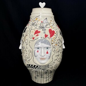 【限定500点 LLADRO】リヤドロ 森の番人 中サイズ ハイメ・アジョン 96/500 ザ・ファンタジーコレクション 花瓶 壺 インテリア 現状 J1180