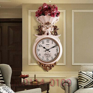 人気美品 ヨーロッパ　復古　柱時計　応接間　豪華　時計　家庭用　静音時計　おしゃれ　創意　復古　壁掛け時計