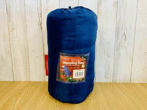 Sleeping Bag シュラフ 封筒型 寝袋 アウトドア キャンプ 登山 シングル ネイビー