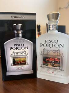 新品未開栓　ピスコ ポルトン アチョラード PISCO RORTON ACHOLADO 750ml　ホワイト ブランデー ぶどう 蒸留酒 ペルー産 