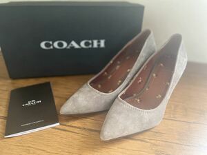 COACH☆コーチ☆グレー☆スェードパンプス☆サイズ5