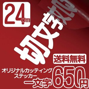 カッティングステッカー 文字高24センチ 一文字 650円 切文字シール ウェイクボード ファイングレード 送料無料 0120-32-4736