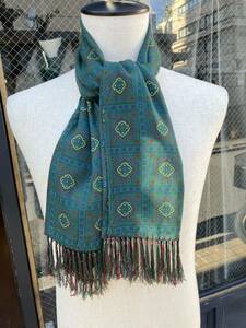 イギリス古着　tootal scarf vintageトゥータルスカーフ　スカーフ　フリンジ付き　英国ヴィンテージ　vintage tootal MV952