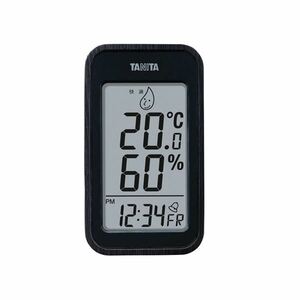 【新品】TANITA デジタル温湿度計 ブラック 100-04G
