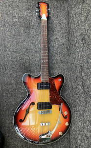 Morales Zen On ESP-180, 1960年代, ヴィンテージ・セミアコ・エレクトリック・ギター, サンバースト