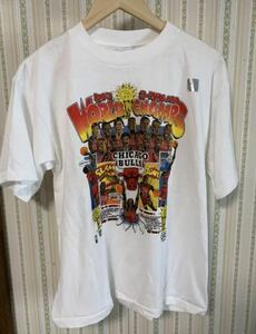 希少！　90s SALEM社製 シカゴブルズ 3ピート記念Tシャツ USA製 NBA シカゴブルズ3連覇　デッドストック　ヴィンテージ　ジョーダン