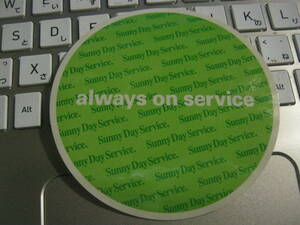 SUNNY DAY SERVICE サニーデイサービス / ALWAYS ON SERVICE 円形ステッカー 未使用 曾我部恵一