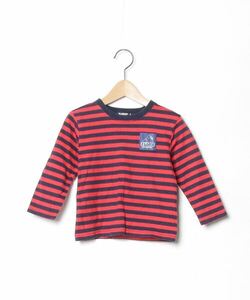 「XLARGE」 「KIDS」ボーダー柄長袖カットソー 100 レッド キッズ