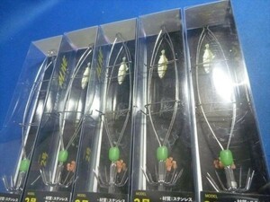 ５個　送料0円・イカ・タコに実物テンヤ、餌木、サッパ・アジなどの小魚を挟みそのまま投入、タコ、蛸、テンヤマダコ、テンヤイカ３