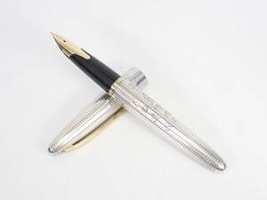 PILOT パイロット Elite エリート 18K 750 万年筆 STERLING SILVER シルバー 筆記用具 文房具