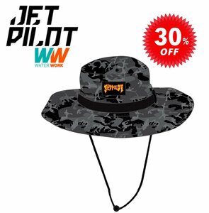 ジェットパイロット JETPILOT セール 30%オフ レイザー ワイド ブリム ハット W22806 ブラック/カモ 帽子 ビーチ