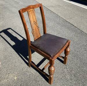 木製の椅子　ビンテージ　アンティーク　家具　古道具　店舗什器　2