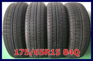 ★175/65R15 84Q ブリヂストン BLIZZAK REVO GZ 中古 スタッドレス 4本 15インチ★